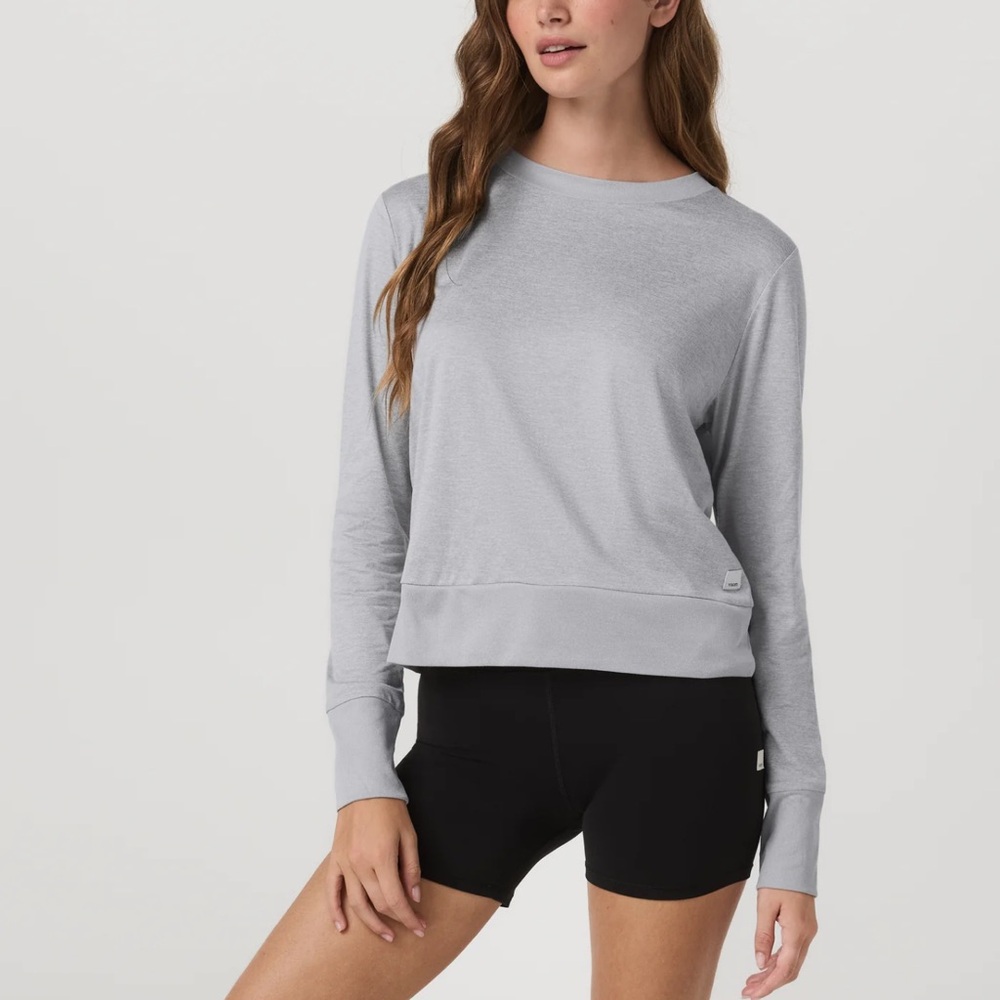 Vuori Gray Long Sleeve Tee